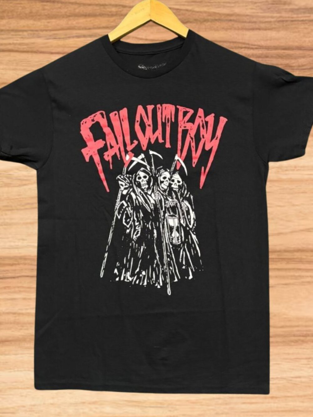 Fall Out Boy Grim Reapers Black Heather T-Shirt
